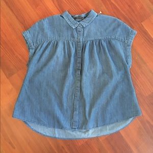 3 for $30- NWOT- Zara Trafaluc Denim Top Blouse